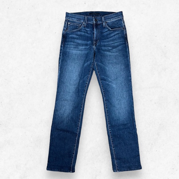 Joe's The Brixton‎ Straight + Narrow Mid Rise Jeans Women's W28 Stretch Med Blue - Picture 1 of 10